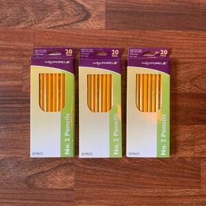 Wexford No. 2 Pencils 20 Pack Lot Of 3 Total of 60 Pencils (New In Box)